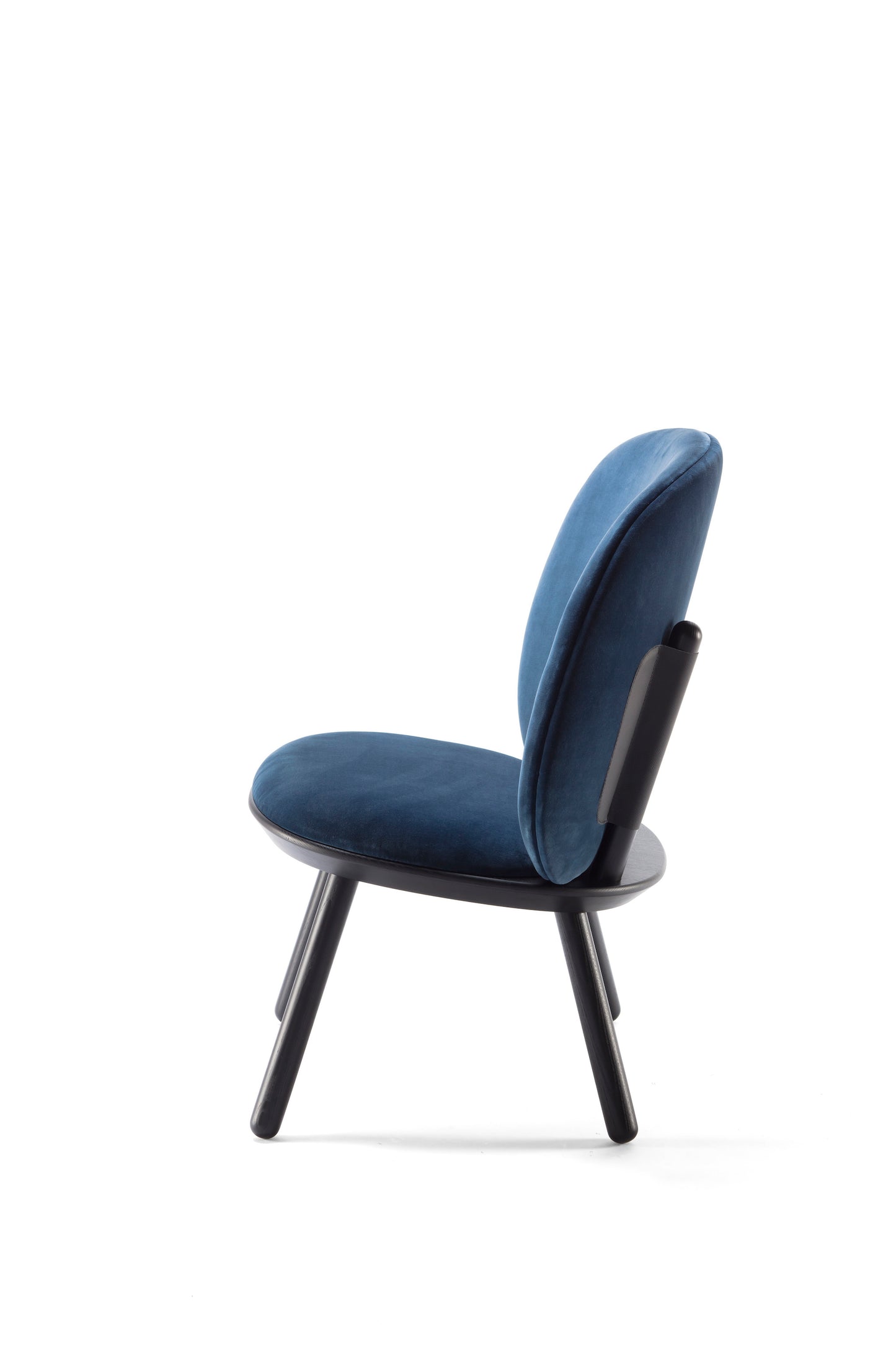 Blue Naïve Low Velour Accent Chair