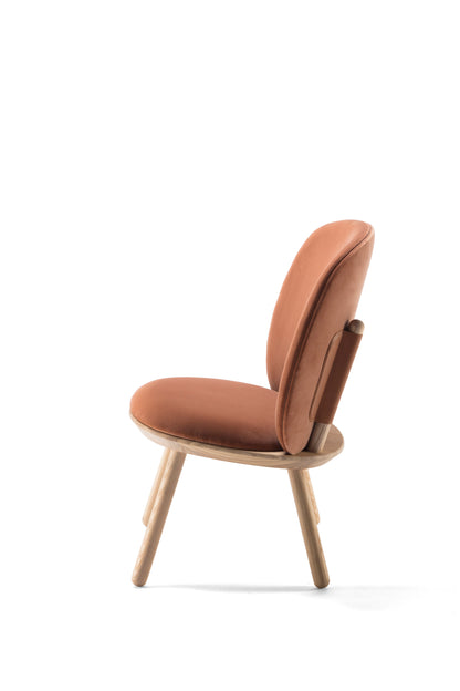 Terracotta Naïve Low Velour Accent Chair