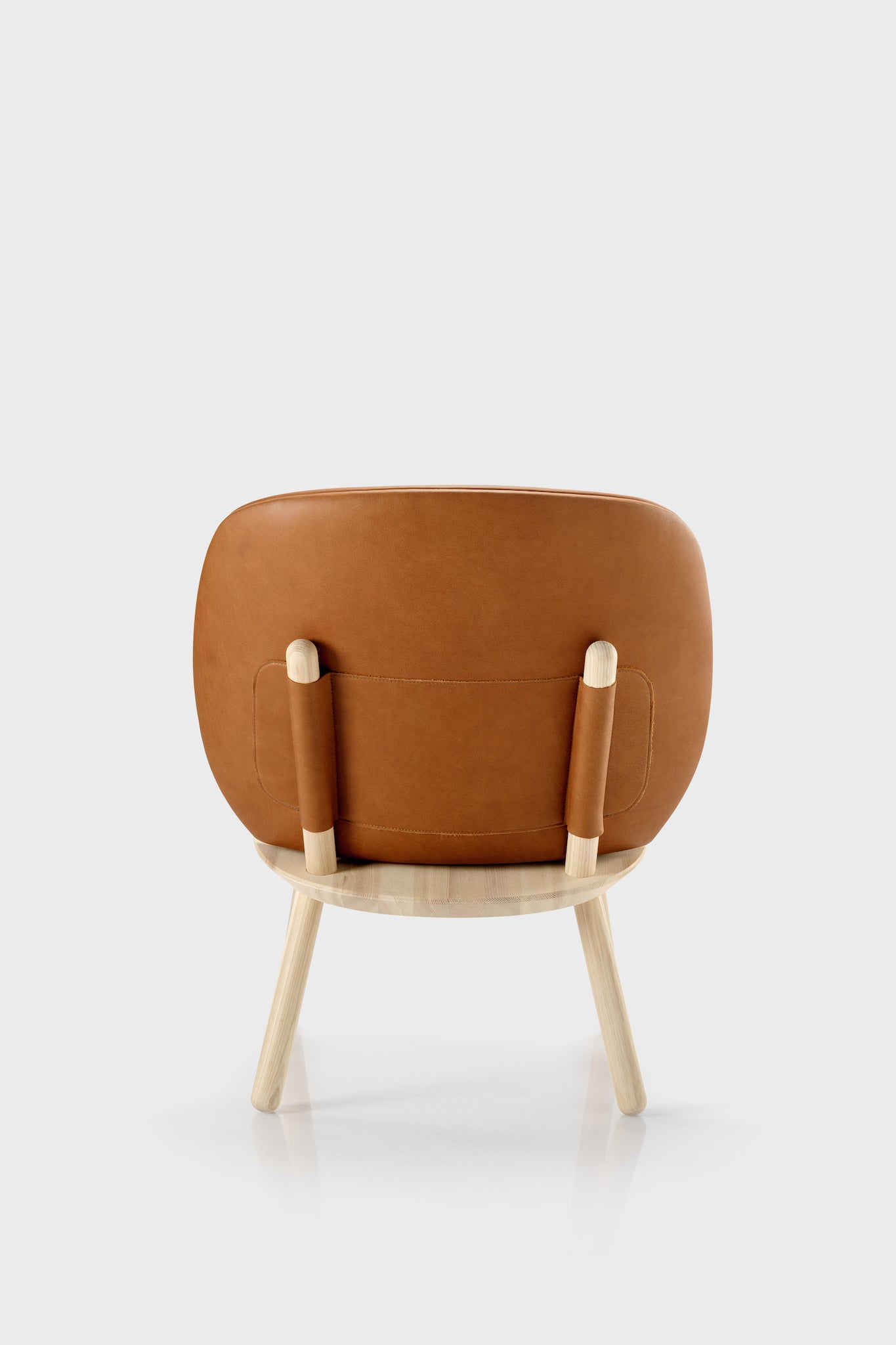 Naïve Low Chair - Hulst Dark Brown Leather