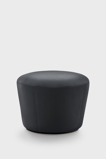 Naïve Pouf Black Leather