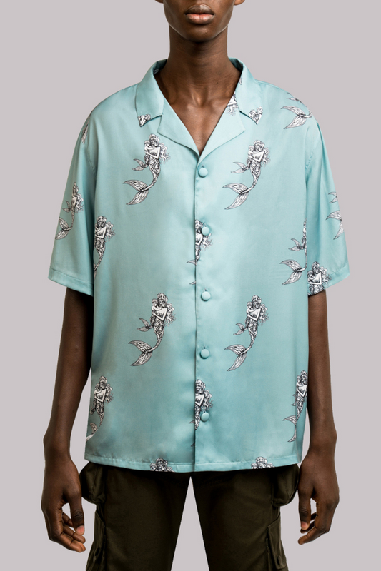 Printed Satin Shirt