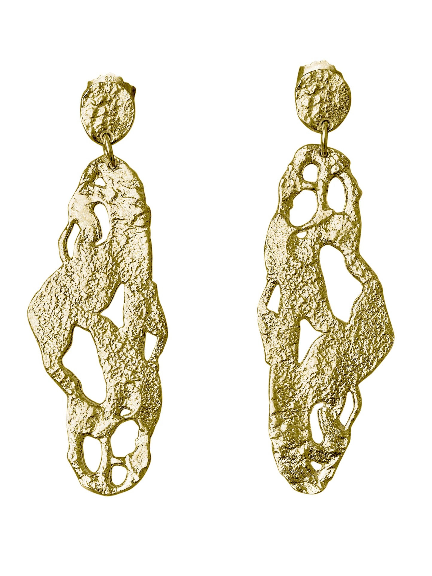 Organic Shapes - Seaweed earrings (long)