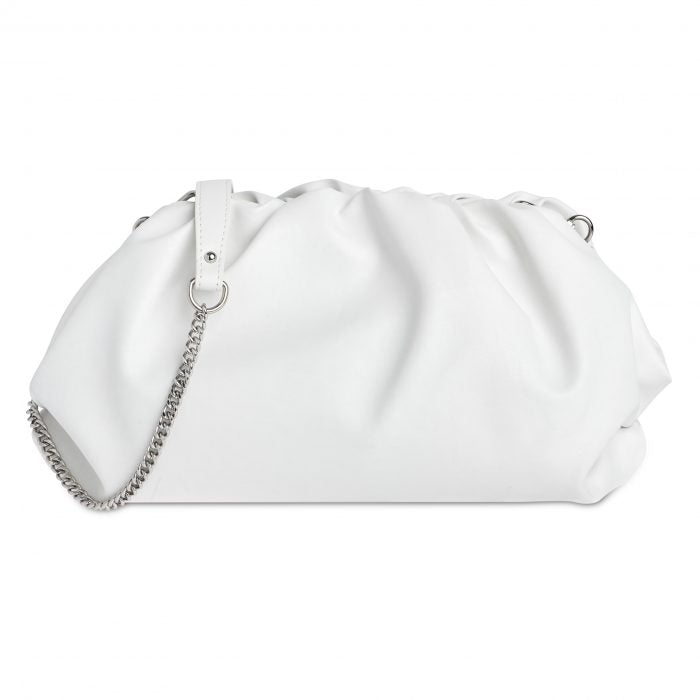 White leather clearance clutch