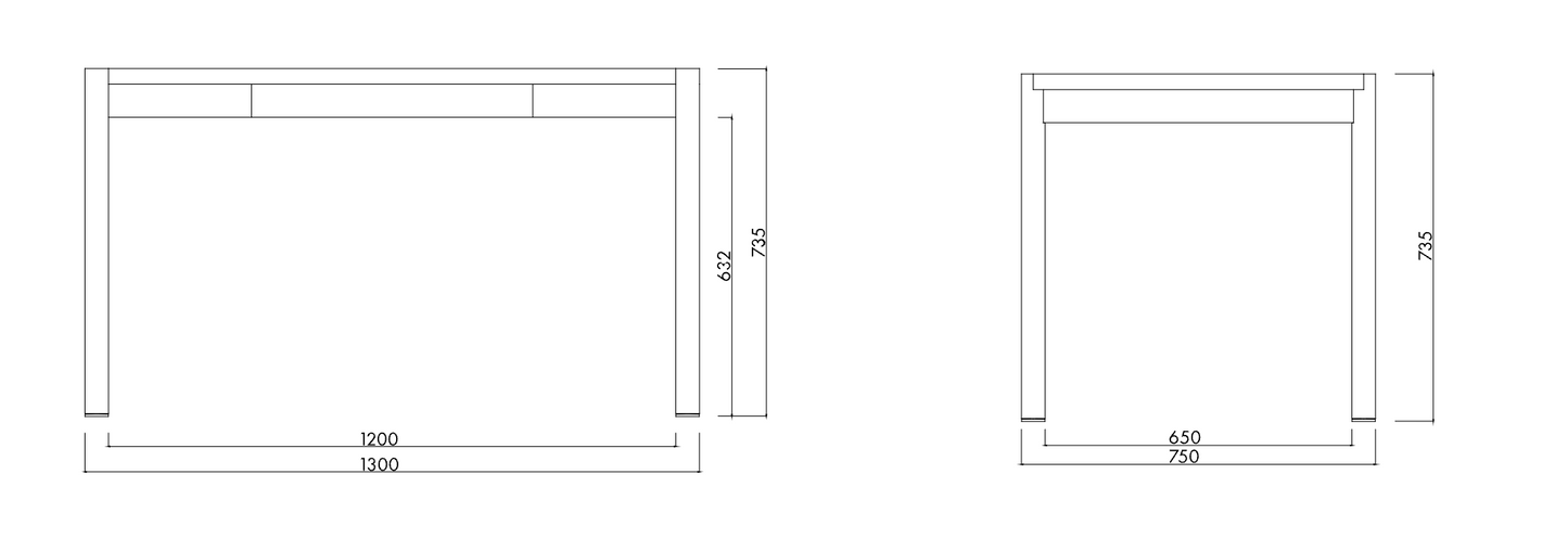 Yami Oak Table 130 cm