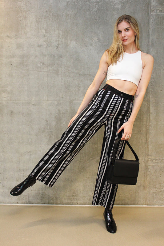 Black Panel Pants