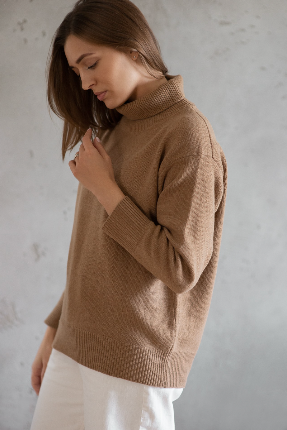 Cosy Classic Oversized Wool Turtleneck