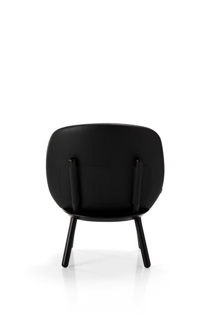 Naïve Low Chair Black Leather