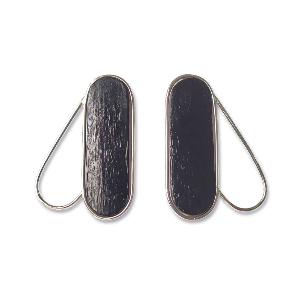 Pteron Earrings Black – Ecosilver