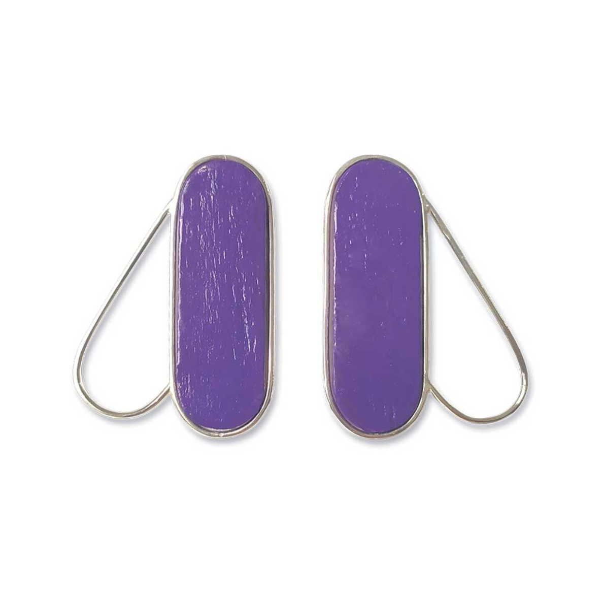 Pteron Earrings Purple – Ecosilver
